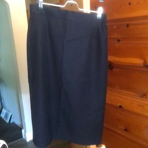 Vintage Escada Navy Pencil Skirt